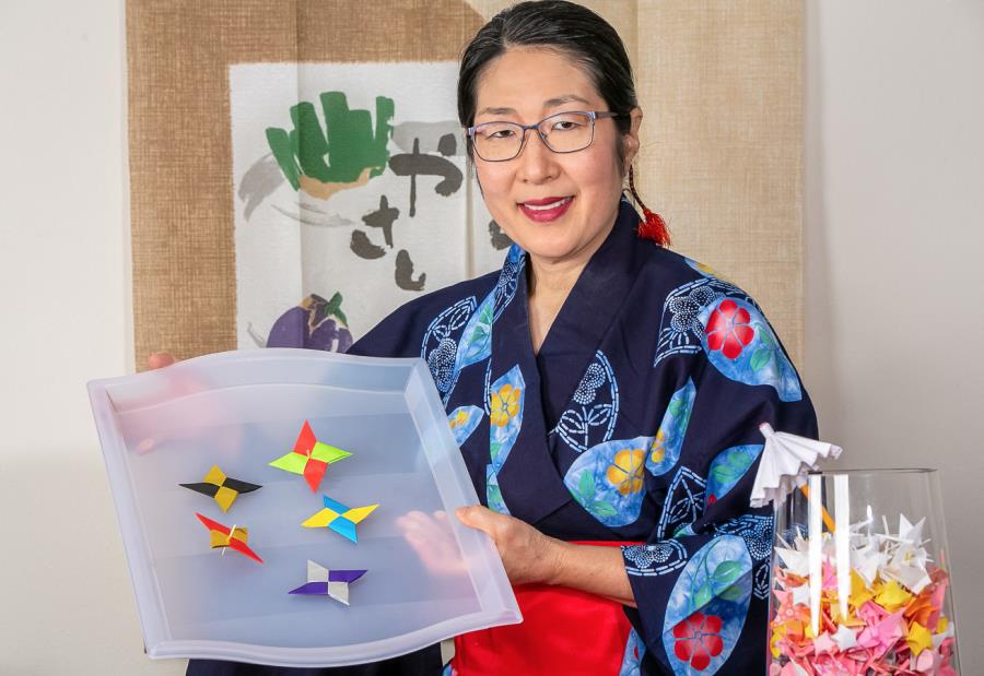 Origami Ninja Stars and Ninja Star Spins from Japan