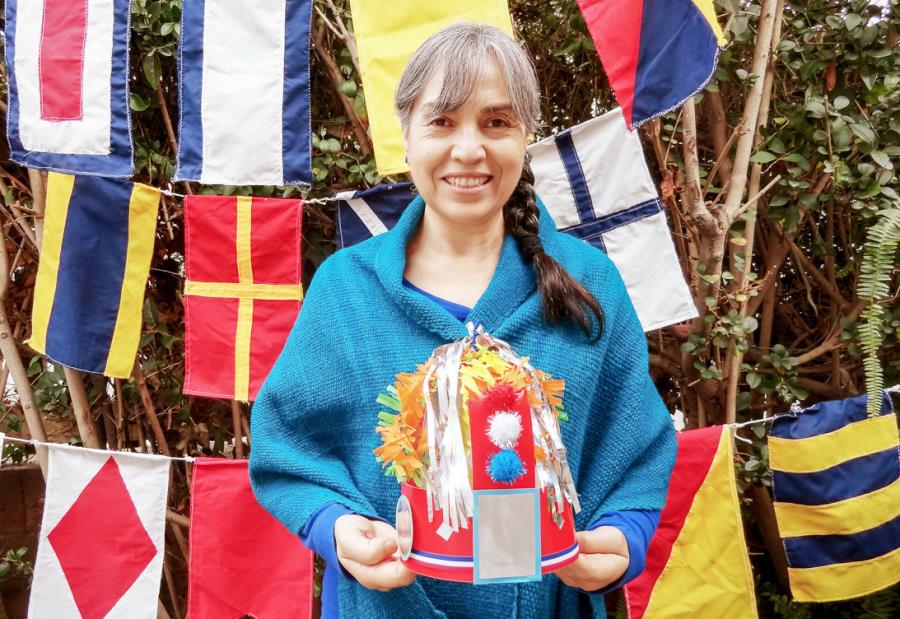 Chilean Chino Dancer Head Dress