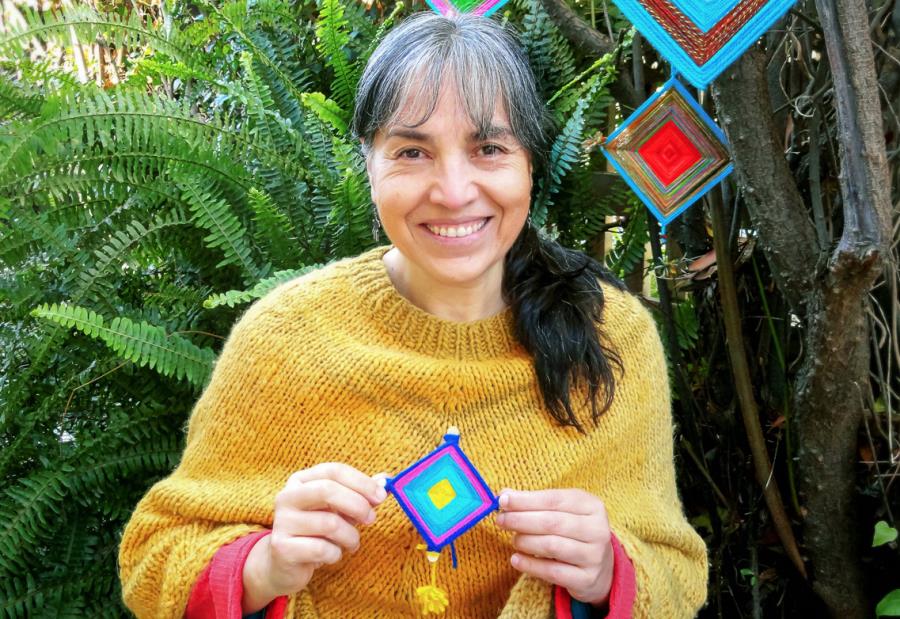 Mexican Ojos de Dios Weaving